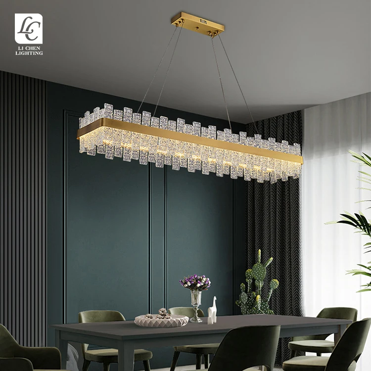 P0014 Luxury Textured Glass Chandelier – Creative Gold Art Suspension Lamp for Villa