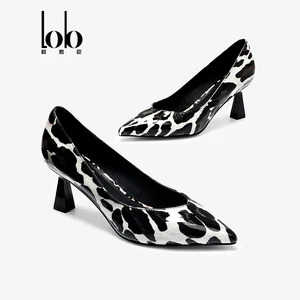 Soft-soled Women's Shoe Autumn New Non-slip Shallow Joker Work Shoes Women Heel  with Thin Heels