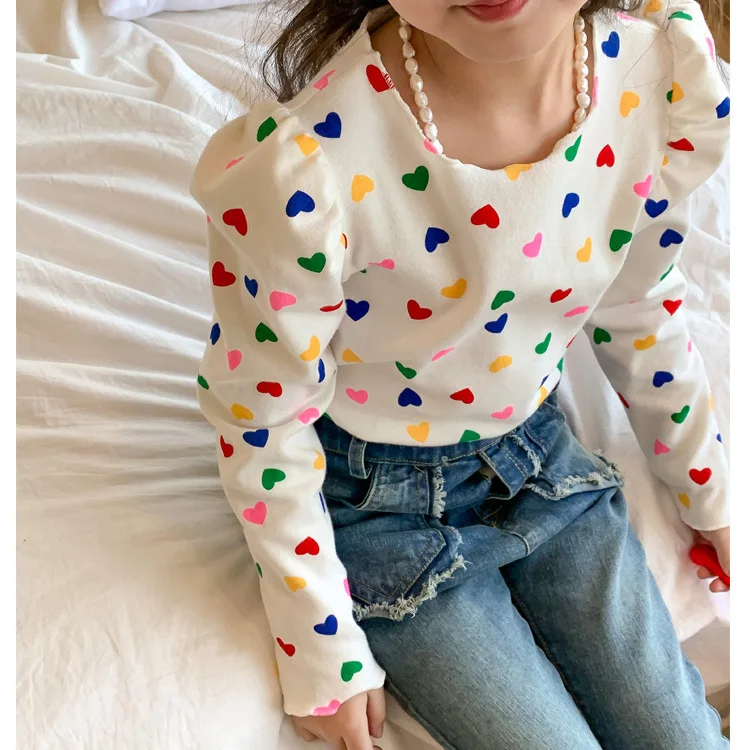 2024 Spring New Girl Love Printed Top Long Sleeve Shirt Buy T Shirts   Hfbc458e0cead4acb8b8daf2573a7e0ffn 