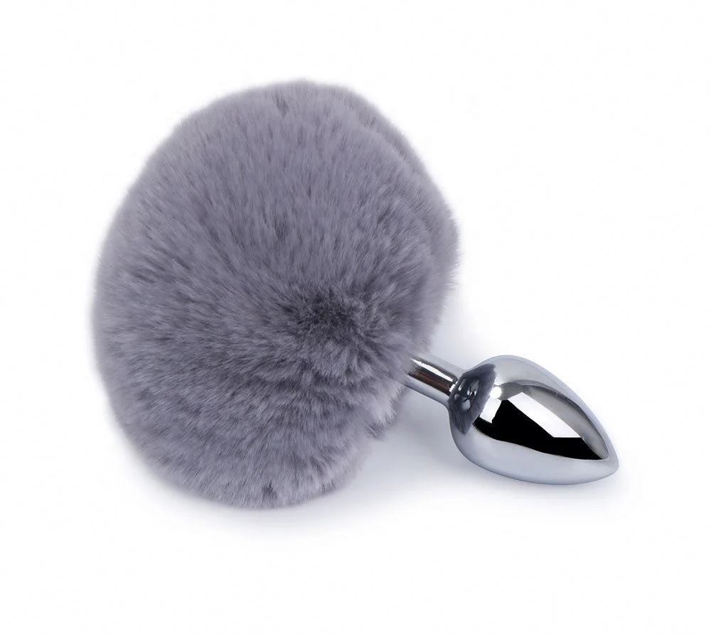 Girlspower Women's Erotic Sensual Anal Fuzzy Ball Plug Colorful Fox Tail Butt Plug for Adult Teasing Role-Play Anal Sex Toy