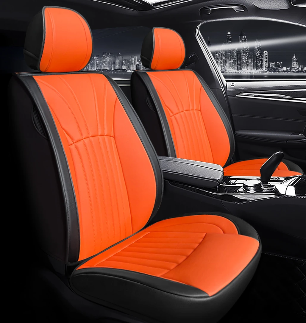 New Fashion Designer Car Seat Cover Pu Leather Luxury Sports Car Seat