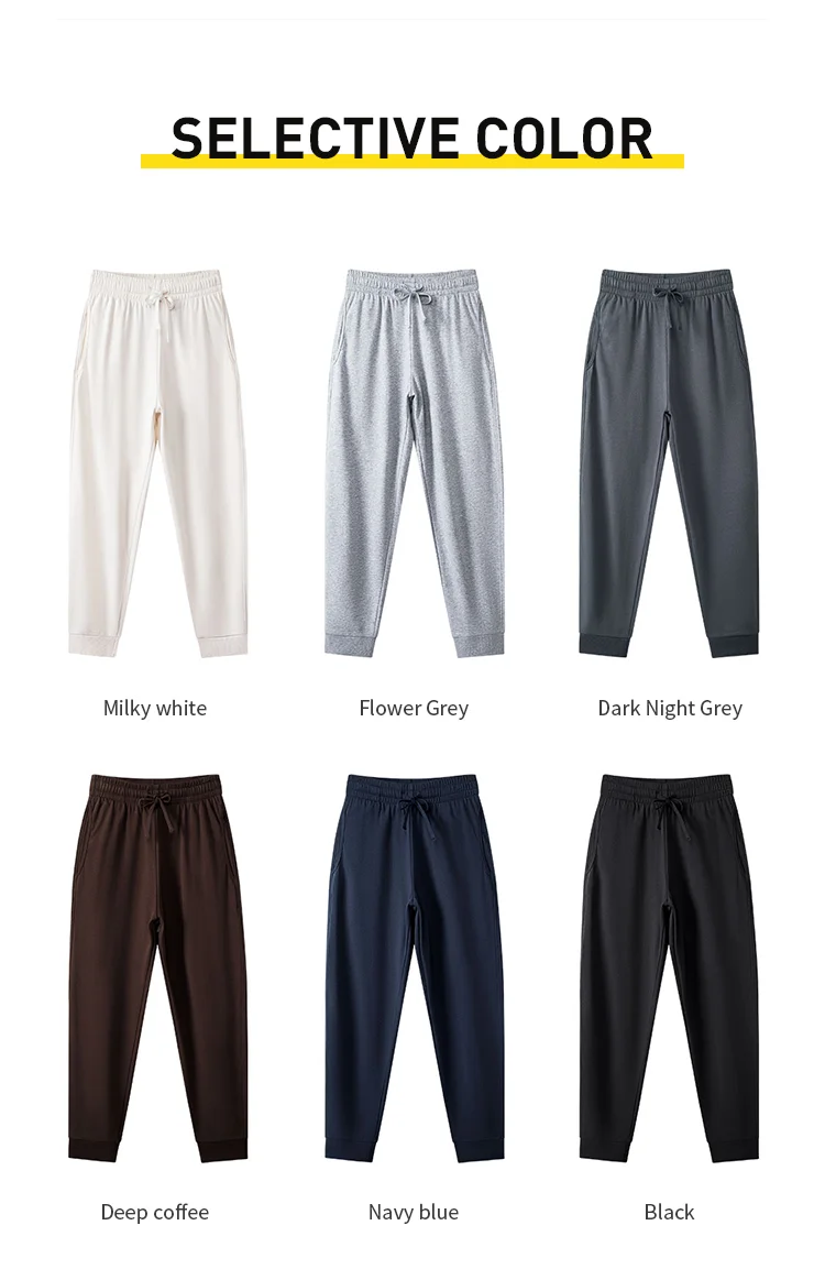 New arrival Men's casual fashion running workout 85% cotton jogger sport pants533_voghion.com