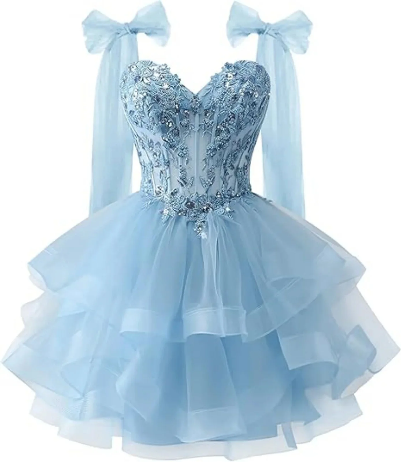 short quinceanera dresses Short Bateau Appliques Beads Off the Shoulder Quinceanera Dresses Home   Amzcw Dress