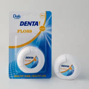 Daily Care Best Price High Tensile Dental Picks 50m UHMWPE Micro-wax Tooth Floss Free Sample CE FDA ISO BSCI