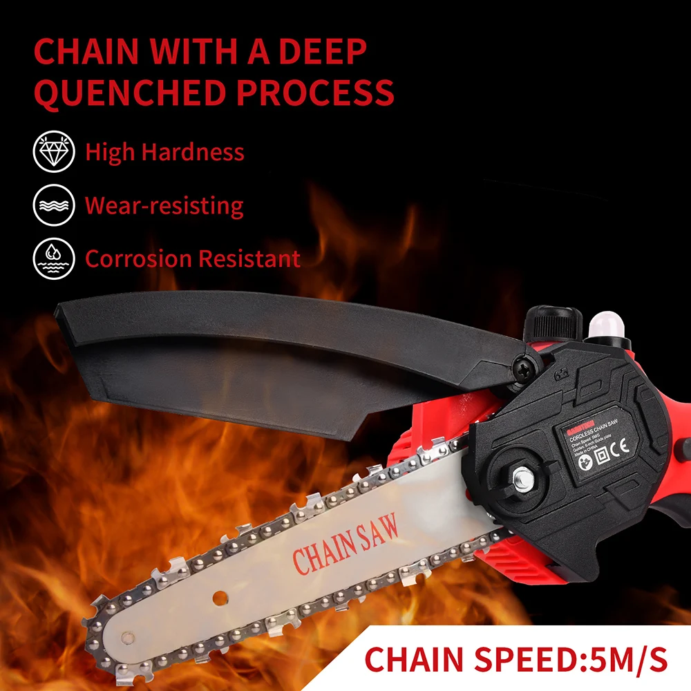 Карманная бензопила Vertak 24 Вольта высокопрочная на батарейках 3000 об/мин ручная