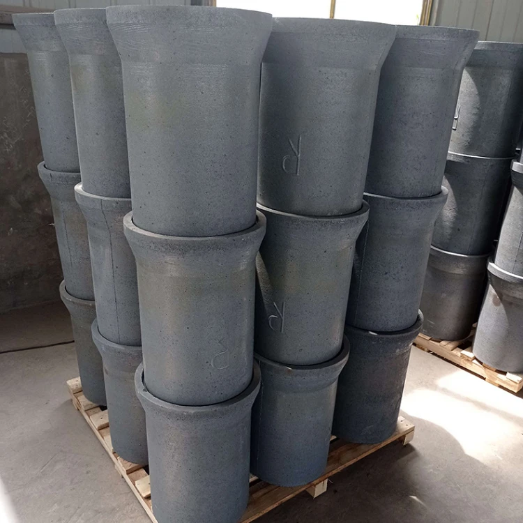Graphite Crucible 10kg 40kg Graphite Ceramic Crucible 50kg Silicon Carbide Crucible for Aluminum Melting Foundry