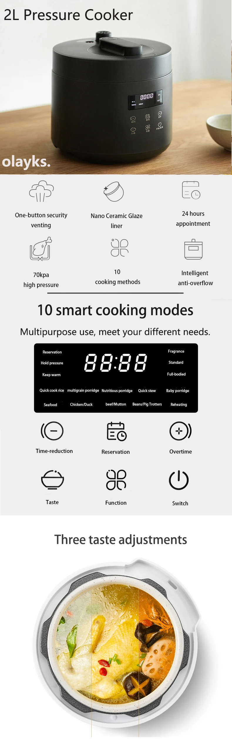 Factory Wholesale Prices Electric Pressure Cooker Multifunctional