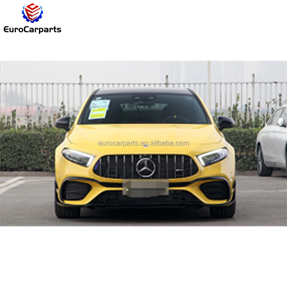 A45 Body Kit Body Kits for a Class W177 2019 Year Car Bumpers Grille Side Skirts Rear Diffuser Exhaust Tips Rear Wing