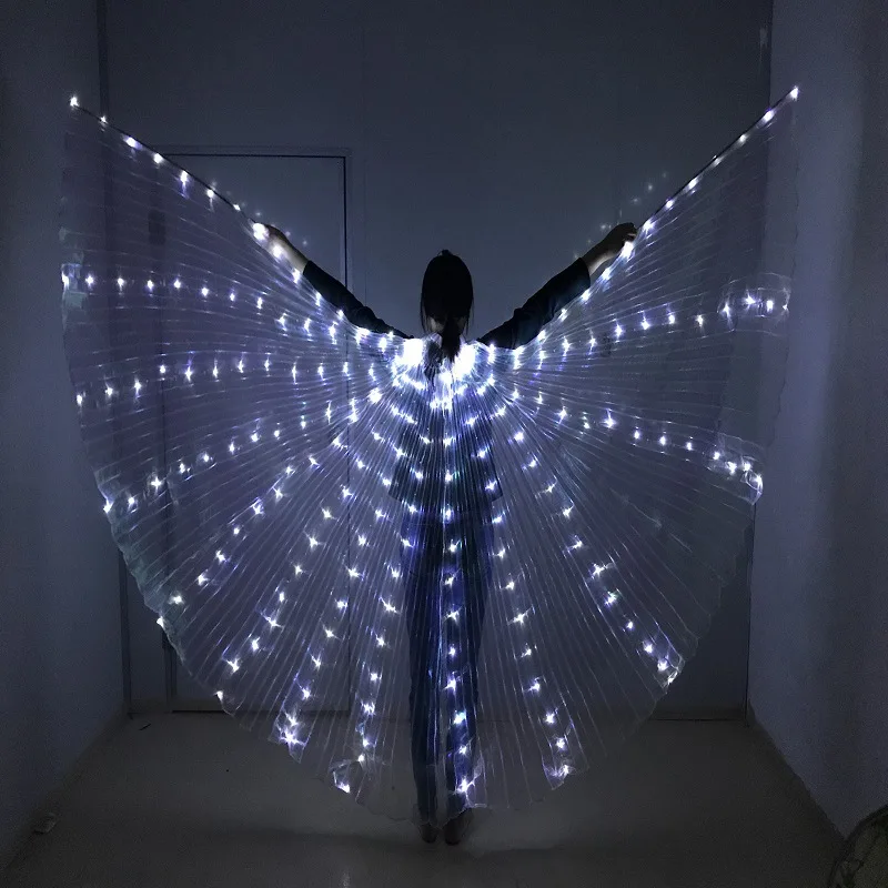 Isis Wings LED Glow Angel Wings pour adultes enfants bâtons télescopiques pour l