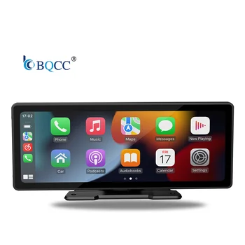 BQCC 10.26" HD Touch Screen Portable Car MP5 Player BT USB TF Mirrorlink Wireless Android Auto Carplay Car Stereo for Universal