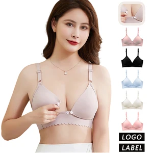 Wholesale Ready-to-ship Women's Nursing Front-closure Bras with Adjustable Straps - Maternity Nursing Bras