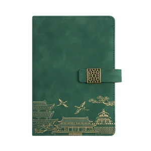 Custom Logo A5 Notepad Set Business Notebook Thermos Cup Gift Box National Trend Hardcover Leather Meeting Minutes Souvenir A3