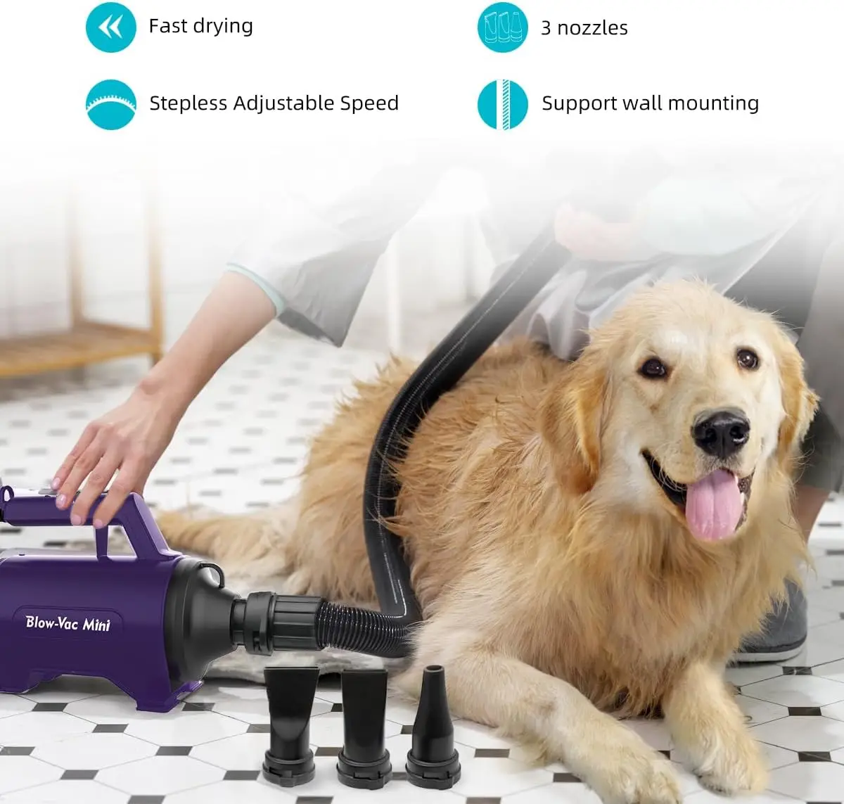 Mascotas Maquina Secadora De Perros Secador De Pelo Para Perros