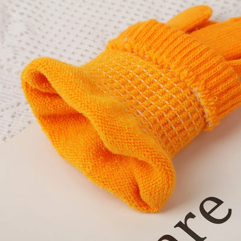 Wholesale Autumn Winter Thick Touch Screen Warm Women Men Knitted Winter Gloves Buy Knitted 0955