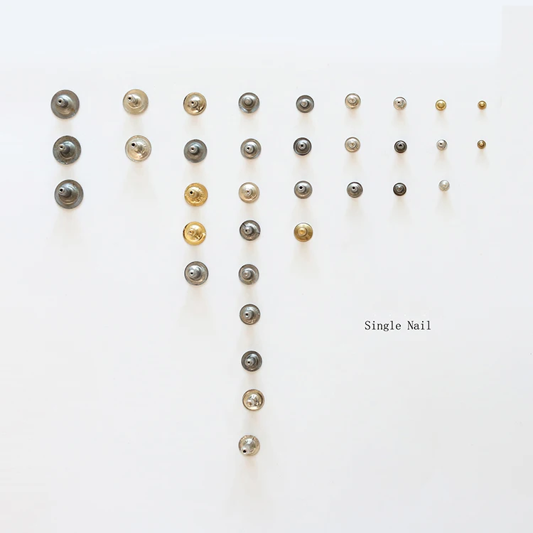 Rivet Stainless Steel Flat Head Semi-hollow Brass Deep Hole Half ...