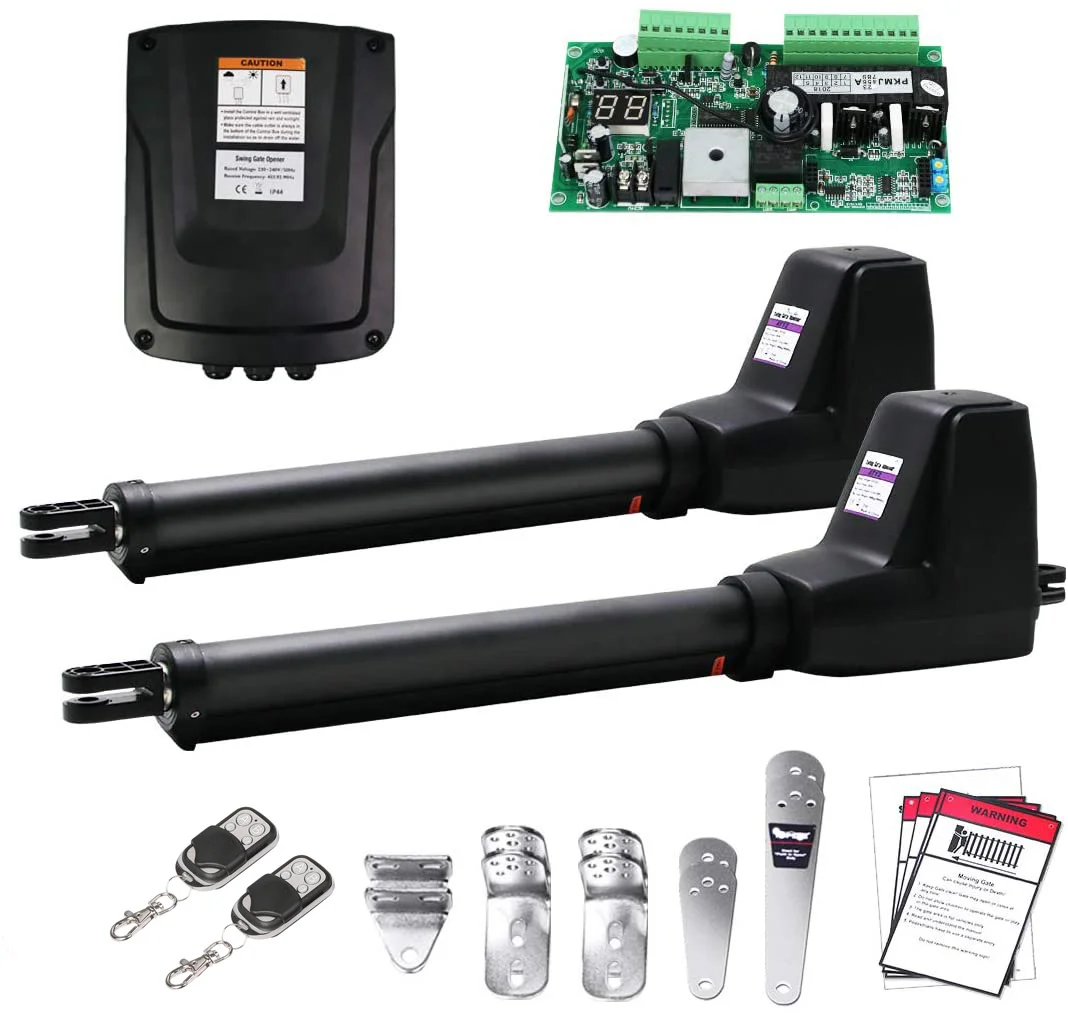 LockMaster 24V DC Motor Automatic Swing Gate Opener Reliable PCB Magnetic Limit Switch Design Solar Battery Back up WIFI APP