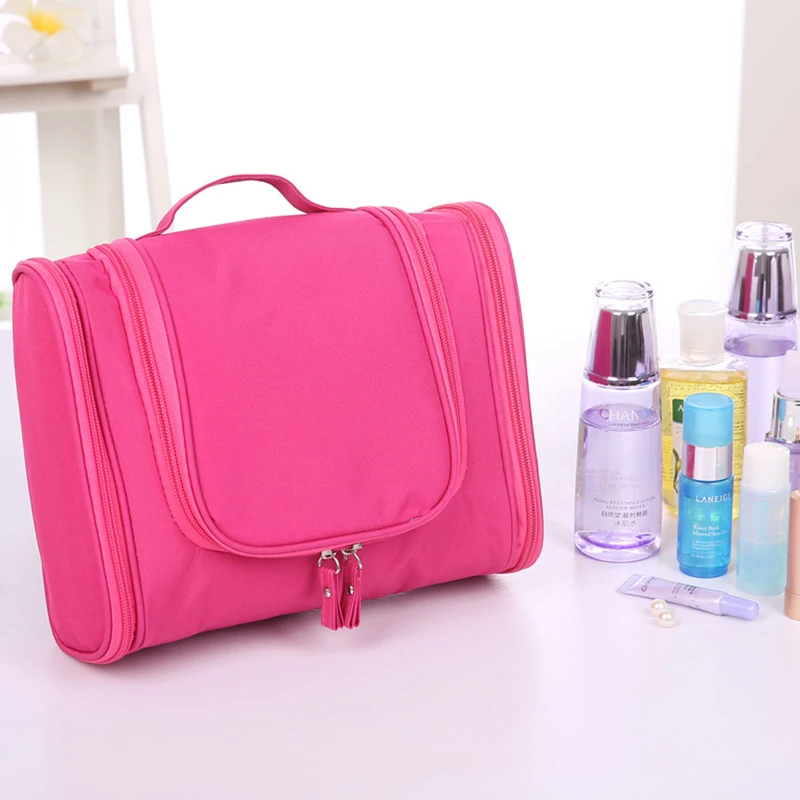 Оптовая продажа модная сумка из Оксфордской ткани для туалетных принадлежностей водонепроницаемая застежка-молния геометрические подвесные дорожные принадлежности мужчин и