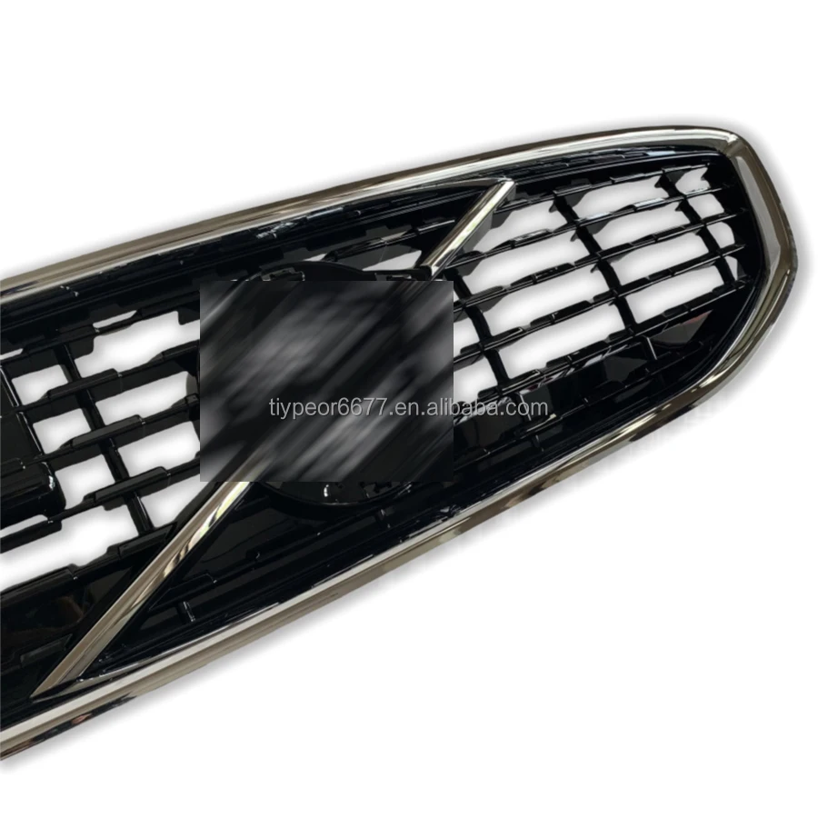 product tiypeor front grille  bumper mesh replacement r design  abs custom black upgrade for volvo v40 2017 2019 oem 31425336-4