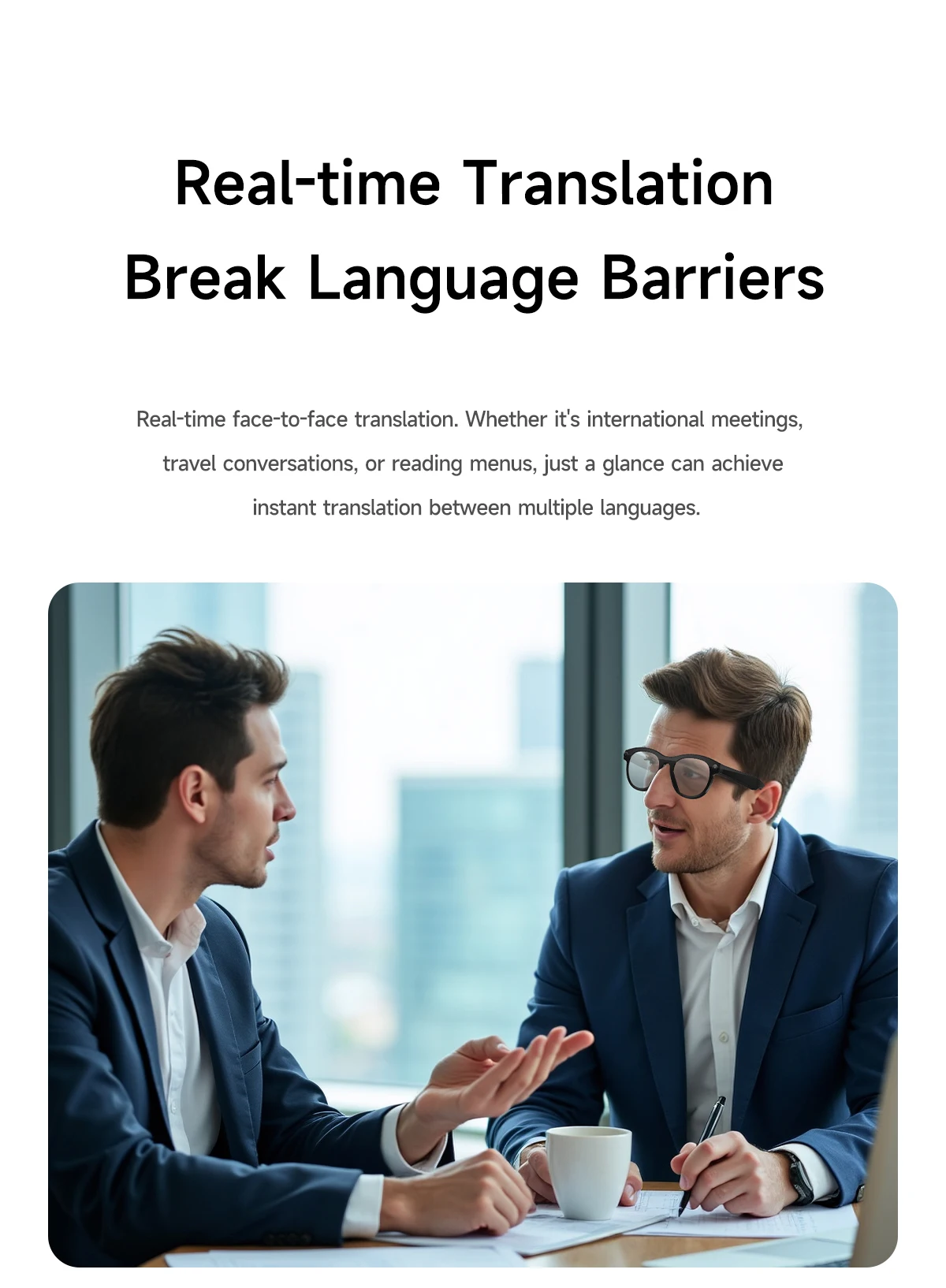 Sztuczna inteligencja Inteligentne okulary M88 Inteligentne rozpoznawanie obiektów Tłumacz Odtwarzanie muzyki Połączenie Bluetooth Kamera 2K IP54 W_voghion.com