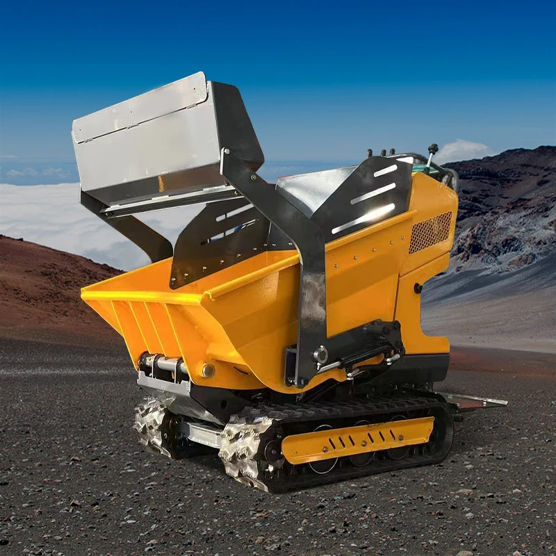 FREE SHIPPING!! Cheap1Ton Rated Load Mini Dumper  Crawler  Hydraulic Dumper Mini Front End Loader