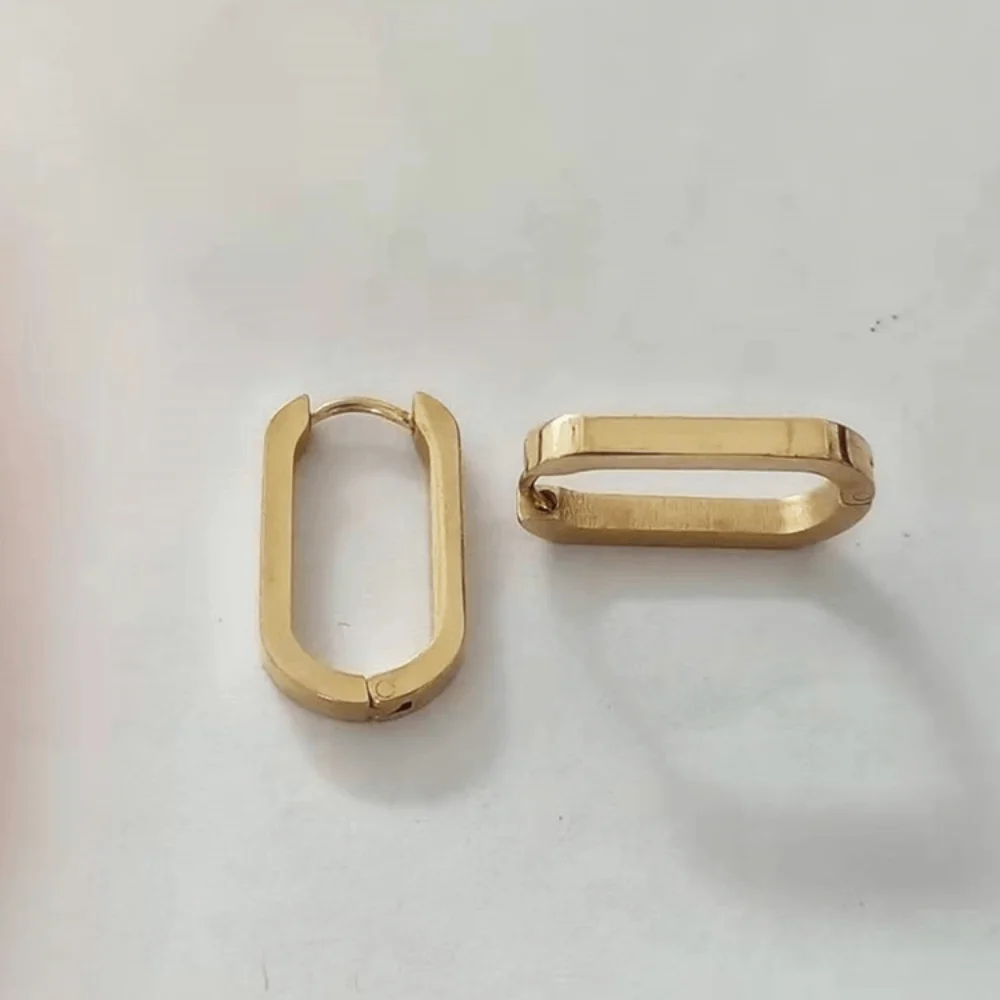 Mens Earrings Stainless Steel Geometric Shapes Dangle Drop