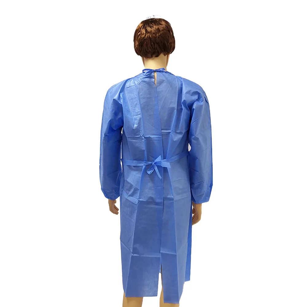 Квалифицированный Sms-Халат Aeofa, усиленный Непрозрачный изоляционный халат, Aami Level 4, изоляционный халат синего цвета, 1000 шт., CE/FAD G6-3 HUB