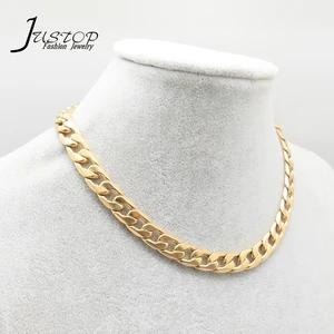 Custom 18K Gold Plated Unisex Link Chain Necklace Hip-hop Fashion Style Eco-Friendly Custom Jewelry for Men and Women