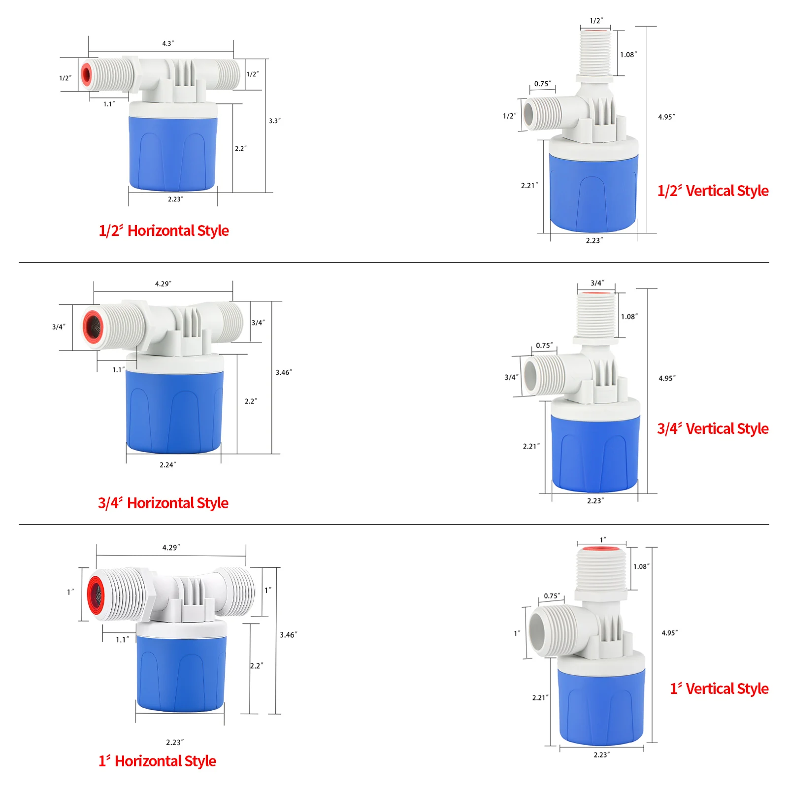 Best Wholesale 1/2" Auto Fill Water Float Valve Water Level Control Float Valve For Water Tanks