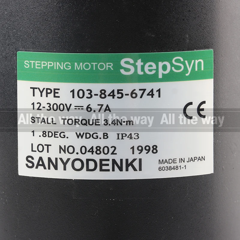 Nuevo Original japonés Sanyo Denki 12-300V 6.7A IP43 Servo Motor