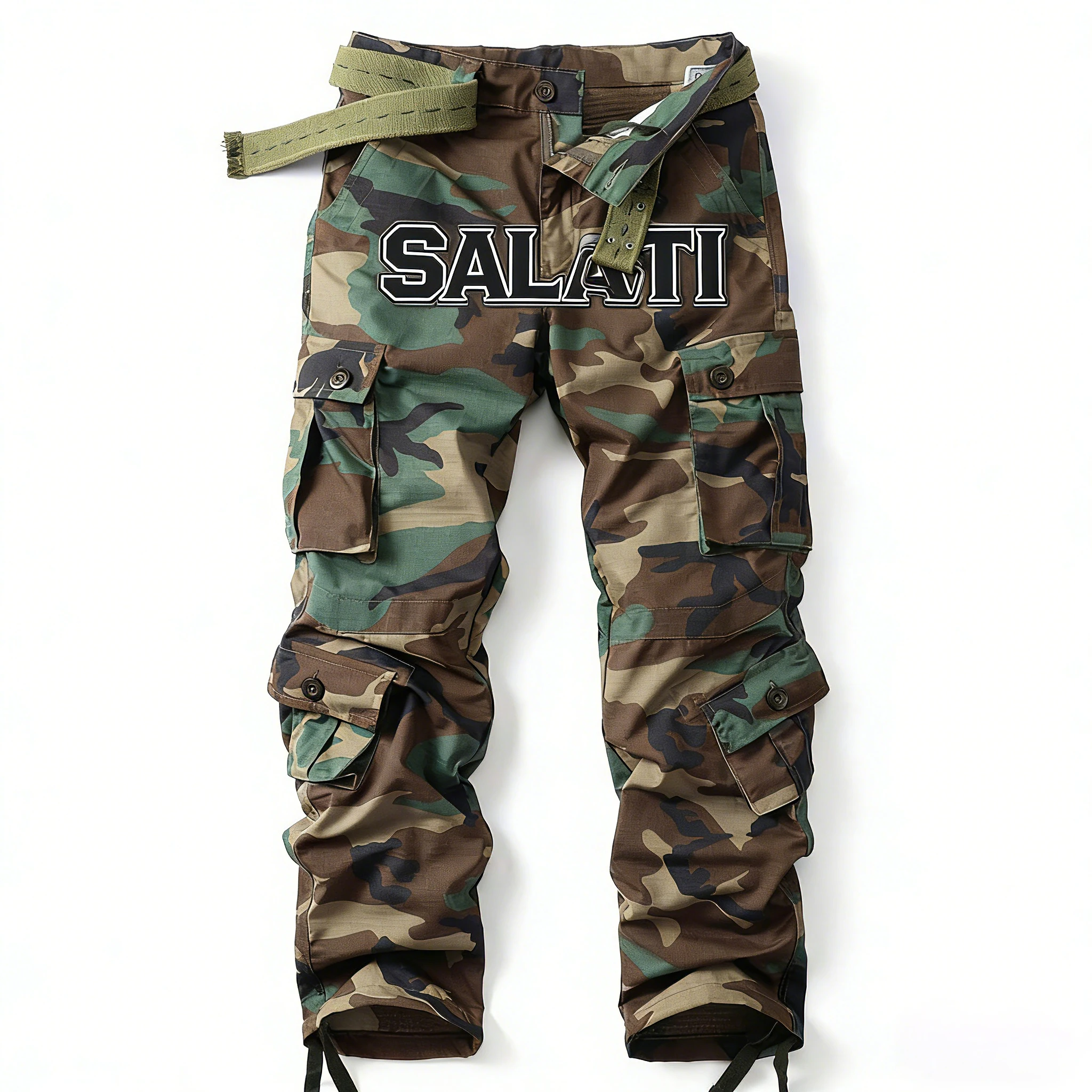 High Quality Designer Pant Cotton Cargo Trousers Men's Sweat Jogger High Waist With Stacked Pant