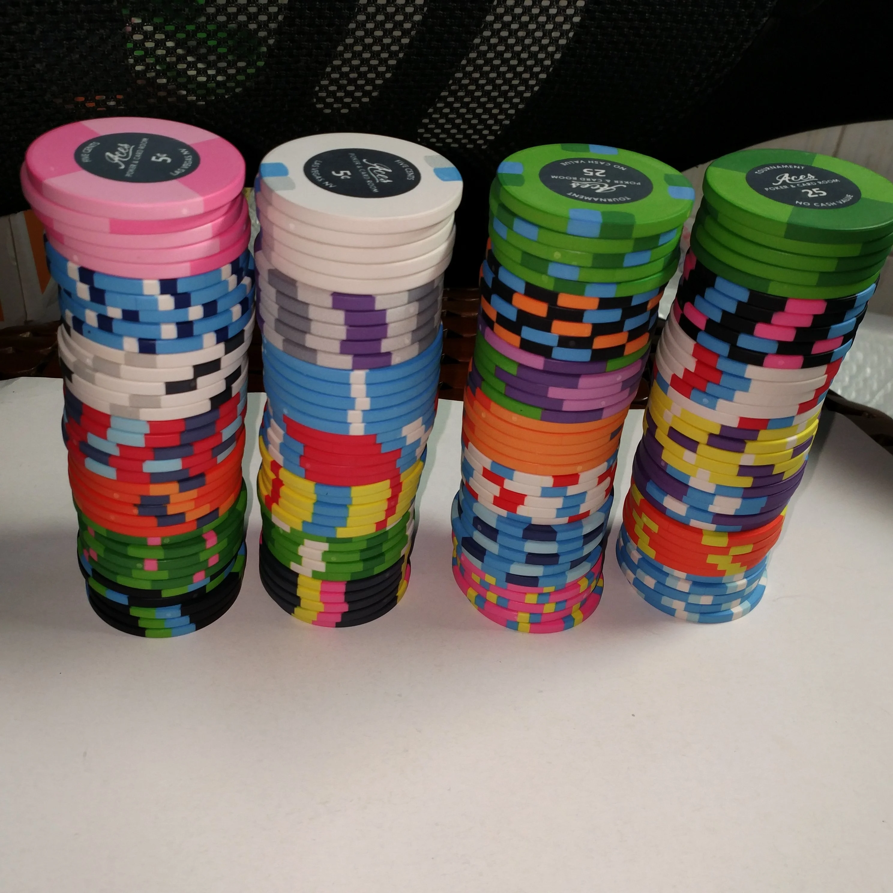 【handmade】カジノチップセット 10Gカスタムメイドセラミックポーカーチップトーナメントゲームや現金