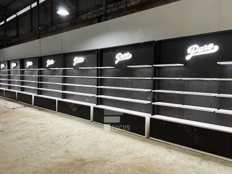 Retail Tobacco Display Decoration Large Glass Showcase Glass Display ...
