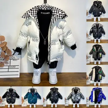 Factory selling boys in the long down jacket winter new thickened children's coat