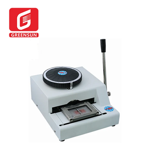 Code Letters Manual Number Stainless Steel Plate Embossing Machine Dog Tag Embosser