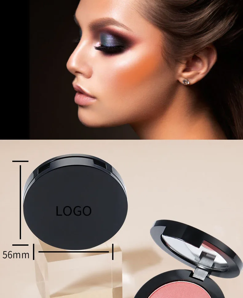 Custom Blush Palette Custom Logo Make Up Pink Powder Vegan Blush