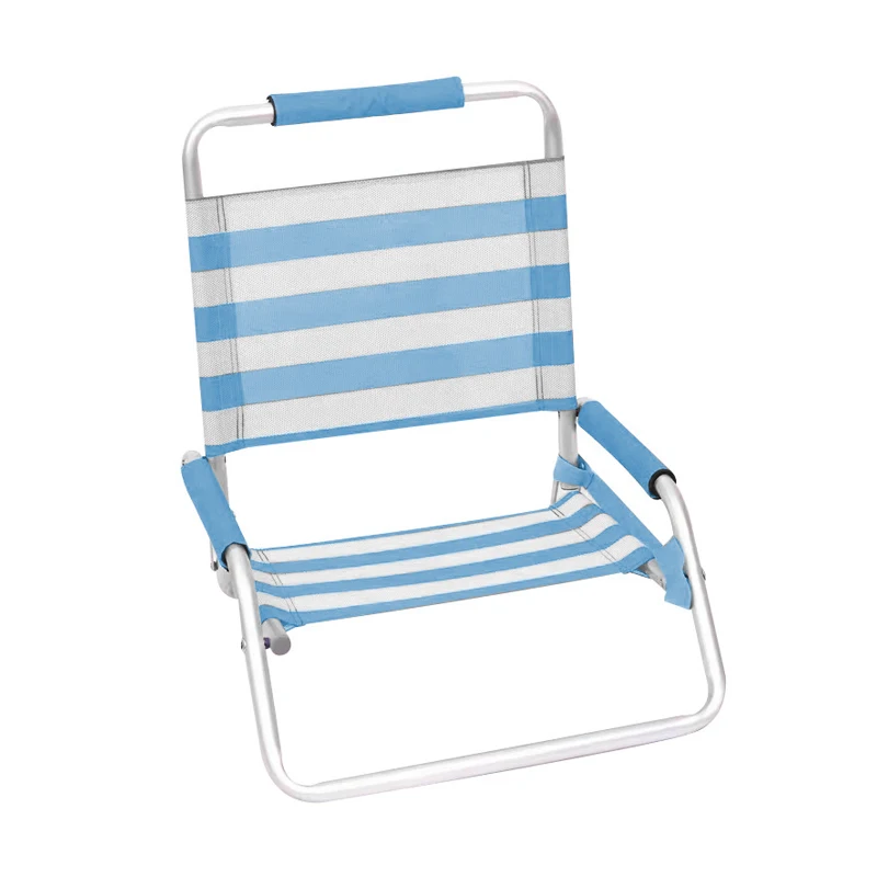 Durable Oxford Fabric Beach Chair Low-Profile Folding Sand Chair for Outdoor Use for Parks and Beaches