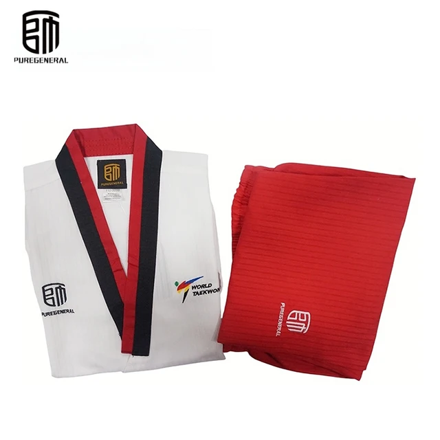 PUREGENERAL High Quality Custom Logo Gyeorugi Taekwondo Premium Poomsae Uniform