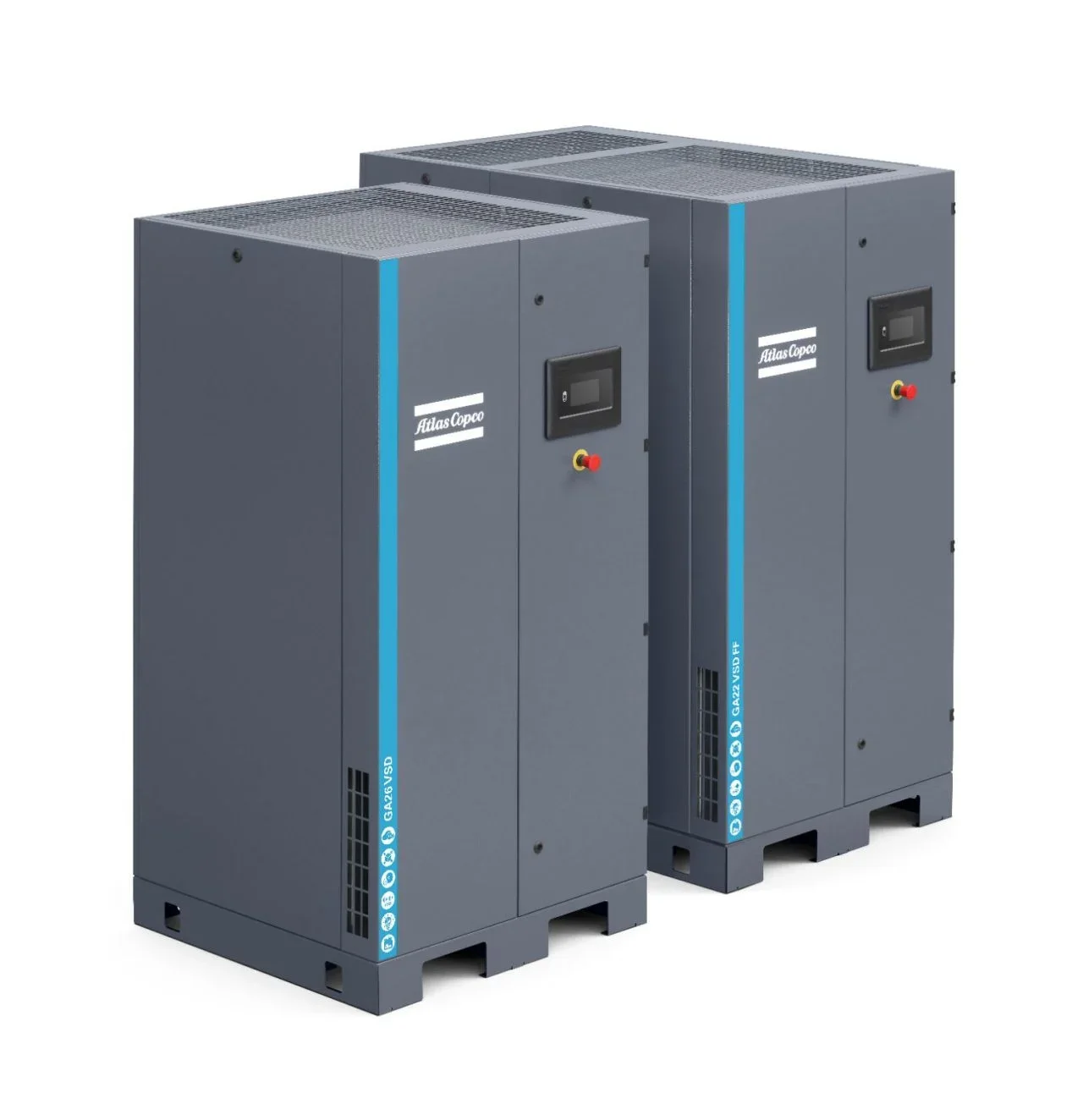 Atlas Copco GA75 GA75VSD Air Compressor Oil Injection Motor Fixed Frequency Screw Compressor High Pressure 380V AC Power