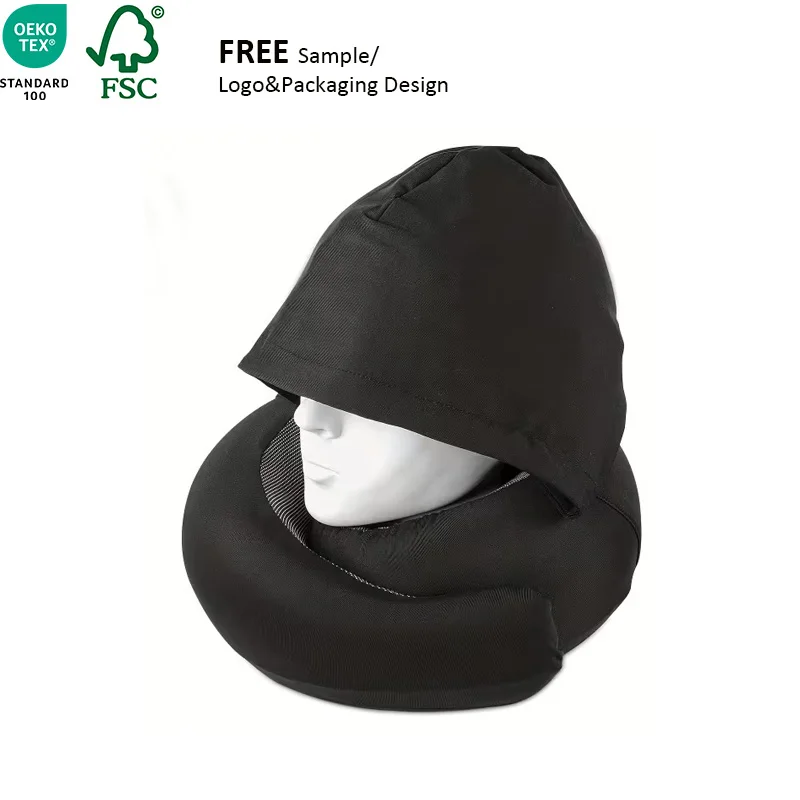 Trending 2026 New Arrivals Customization Memory Foam U-shaped Pillow Breathable Soft Neck Wrap Support Travel Portable Wearable