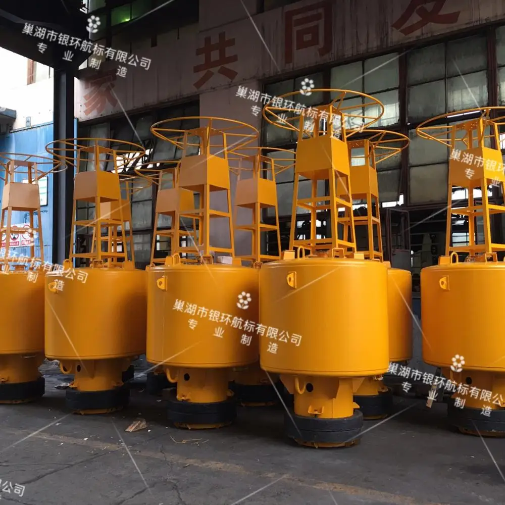 2.4m diameter deep water offshore navigation marine mooring buoy iala