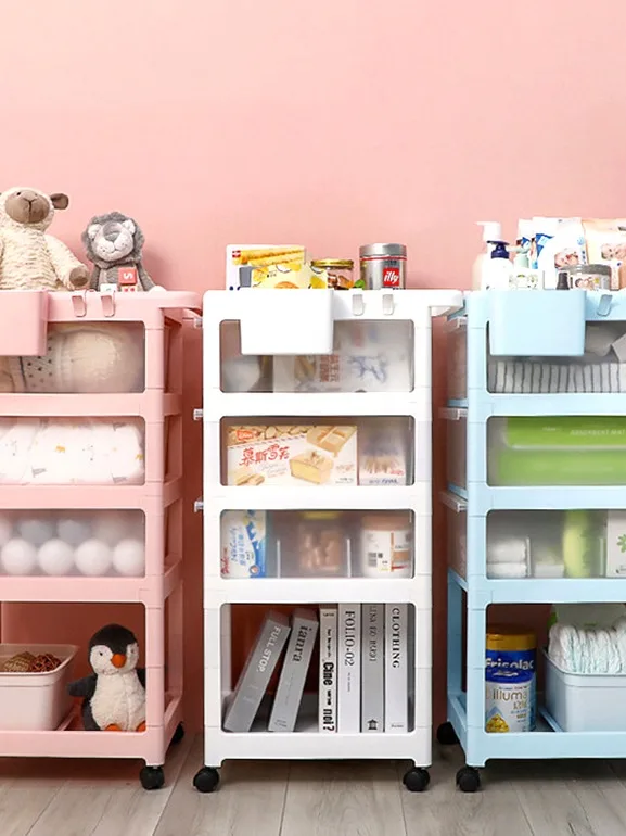 Multifunctional Plastic 5 Tier Rotating Wheels Slim Kitchen Spice Wine ...