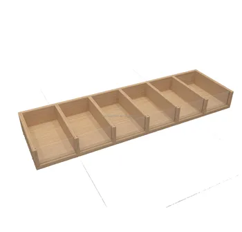 Cosmetic display cabinet six wooden box sample box packaging mask boutique accessories solid wood shelf products display cabinet