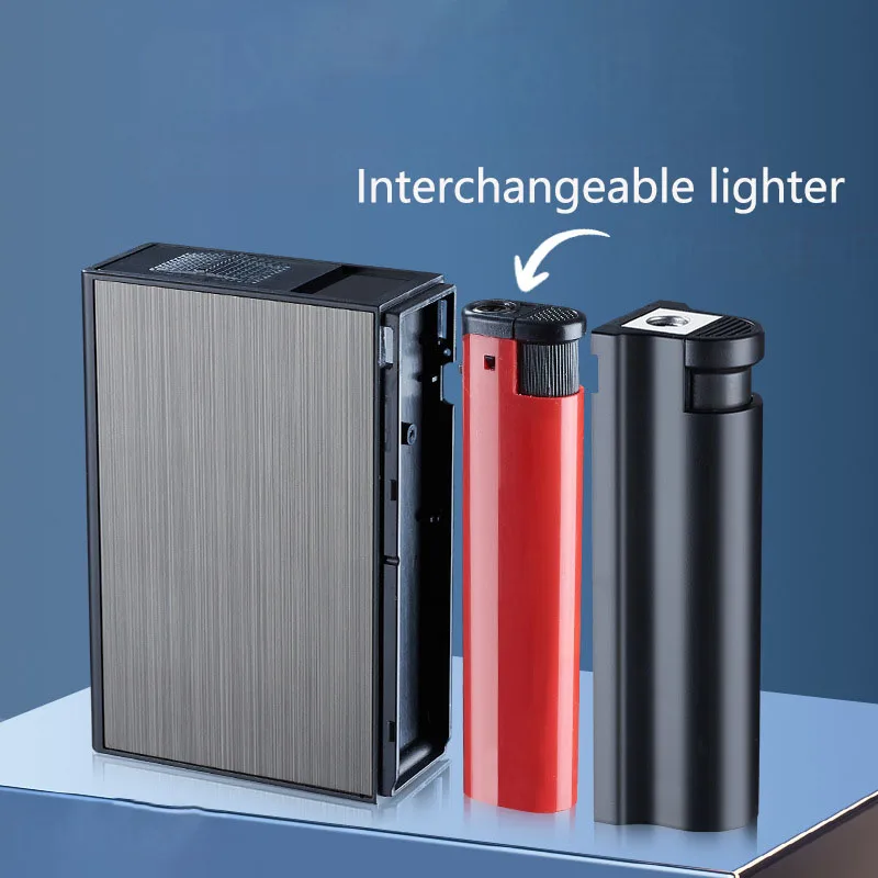 Auto Lighter Replacement Disposable Metal Cigarette Case Creative Separate  Module Module Case