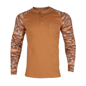 FR Shirts Flame Resistant Shirts NFPA2112 7oz Work Fire Retardant Work Clothes Fire Retardant Henley Shirt