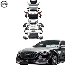 W221 upgrade to W223 bodykit For Benz W221 s-class to W223 Maybach car bumpers engine hood Fender lights car mirror trunk lid