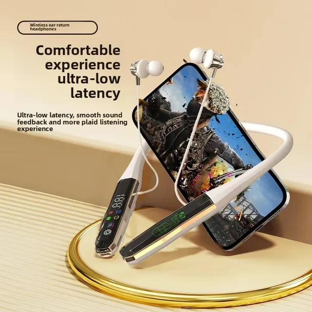 2025 New High Quality JL Sports Running Headset FD-8 Wireless LED Neck Hanging Type Super Long Life High Power Earphones