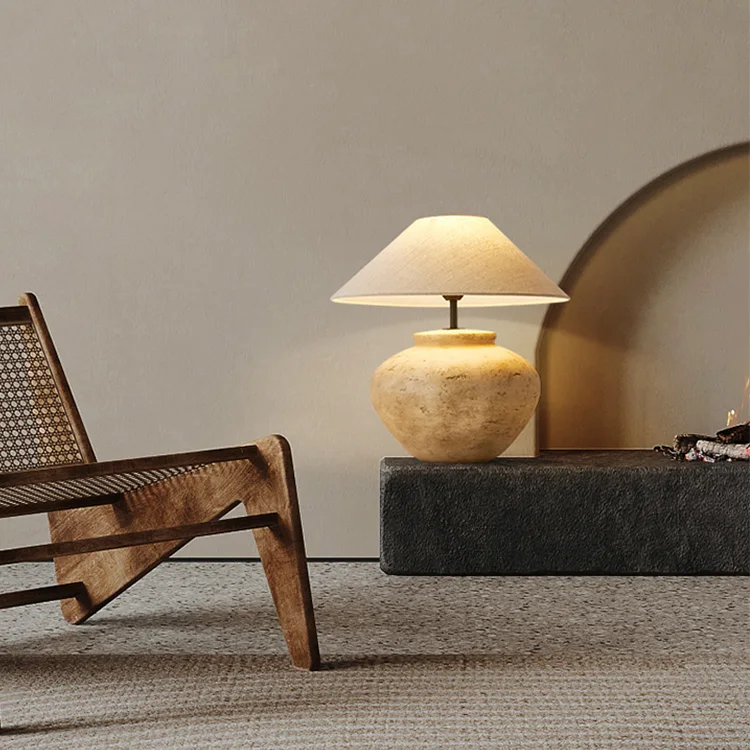 New Arrival Contemporary Simple Metal Base Add Atmosphere Ceramic Table Lamp for Living Room Supplier in China