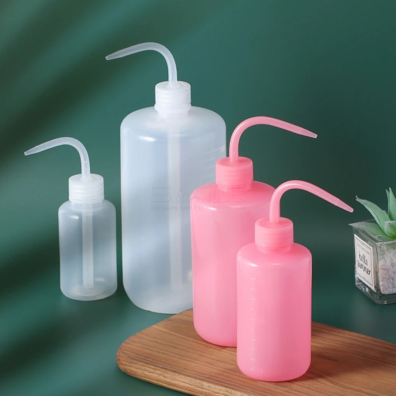 150ml 250ml 500ml 1000ml Clean Bottle With Scale And Long Straw Tip Lid