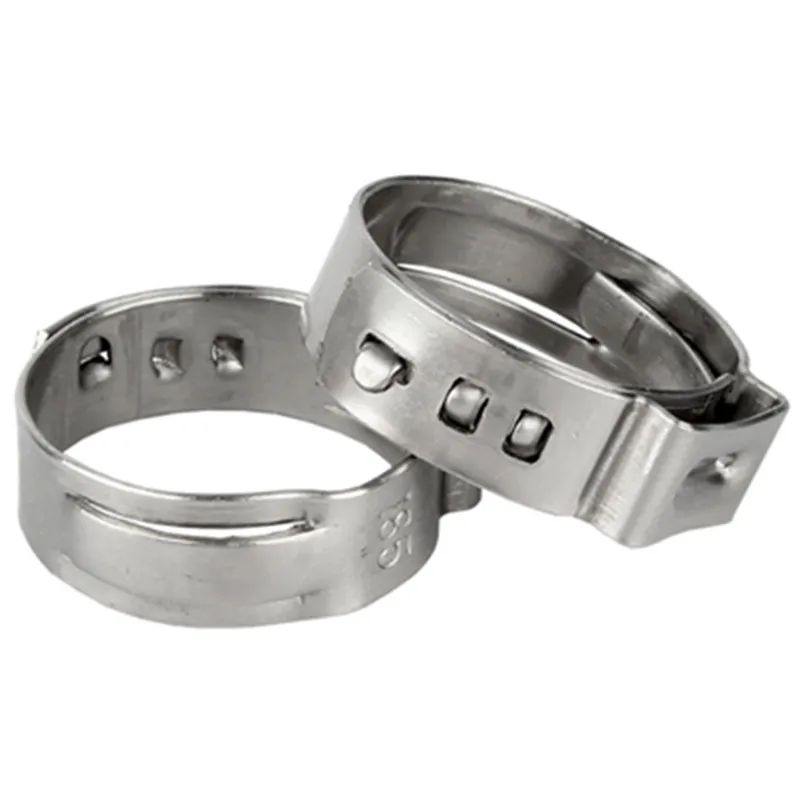 Metal Single Ear Stepless Hose Clamp Single Ear Pipe Hose Pinch Clamp