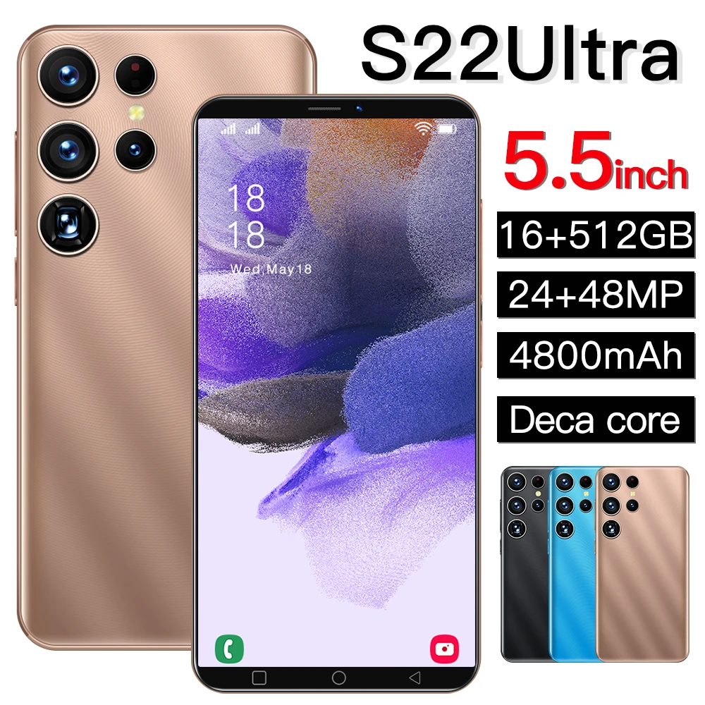 S22+ ultra Basic Cellular Cheap Android Cell Phone Mobile